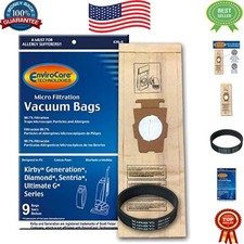 Ultimate G Allergen Filtration Bags for Kirby Vacuum - 9 Bags  Belt Included