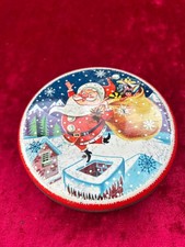 Vintage Holland's Toffee CHRISTMAS Santa tin