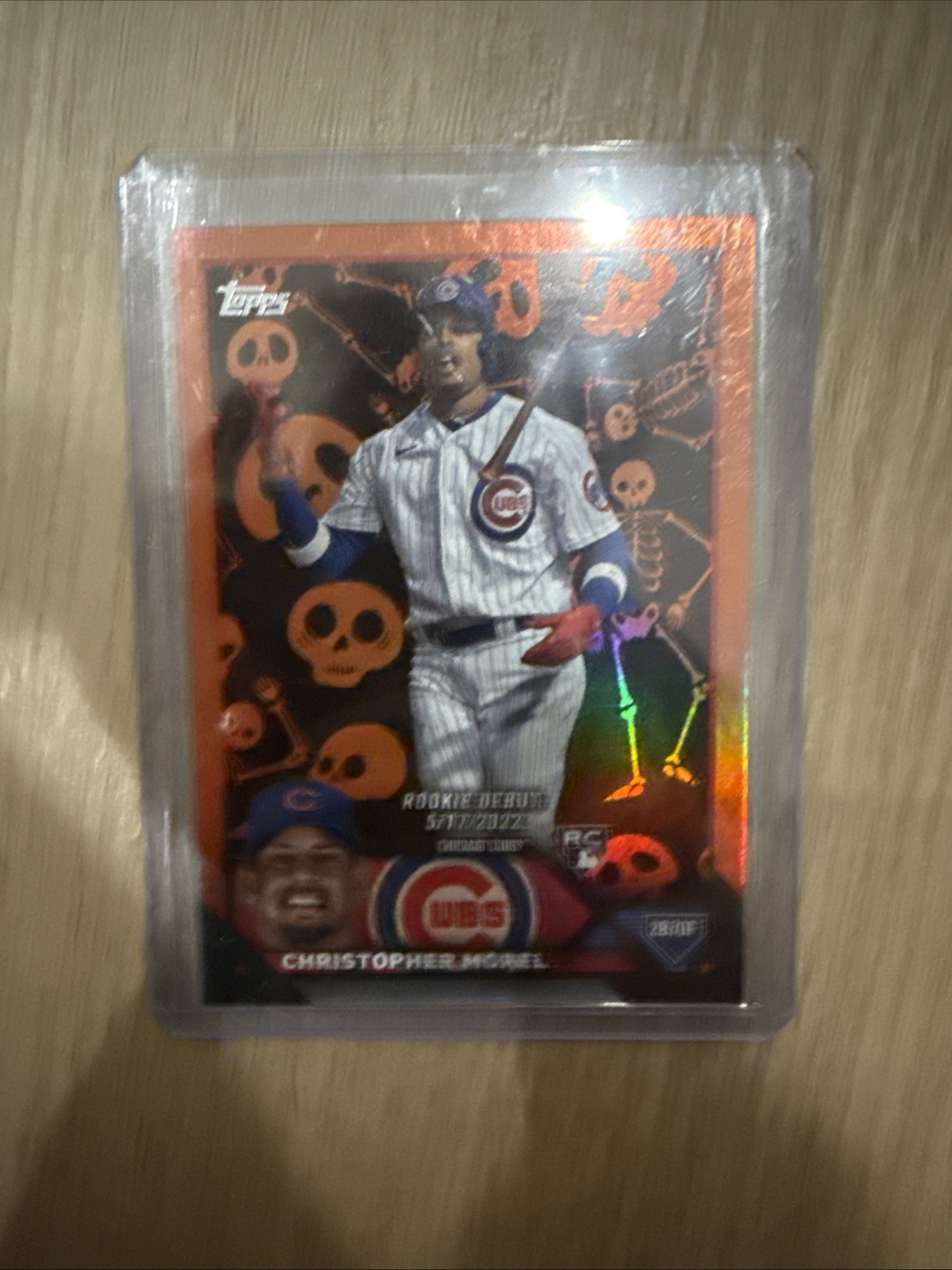 2023 Topps Update CHRISTOPHER MOREL Halloween Skeleton /50 #US163