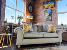 Small Chesterfield 3 Seater Sofa - Pretty & Affordable