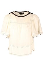 ISABEL MARANT ECRU COTTON TOP FR 34 UK 6