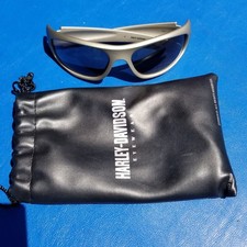 Harley-Davidson HDS 582 Silver Sunglasses Black Case HD 146SP Men's Eyewear