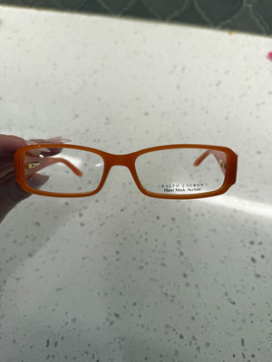 Ralph Lauren RL 1483 RL1483 093 Orange Acetate Full Rim Eyeglass Frames 53-16