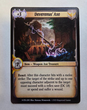 DEVERENEUS' AXE - LEGENDARY NON-FOIL - 285 - KS WARLORD: SAGA OF THE STORM - ITA