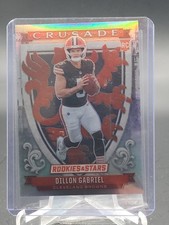 DILLON GABRIEL 2025 ROOKIES & STARS CRUSADE SILVER RC ROOKIE #14 BROWNS Q5939