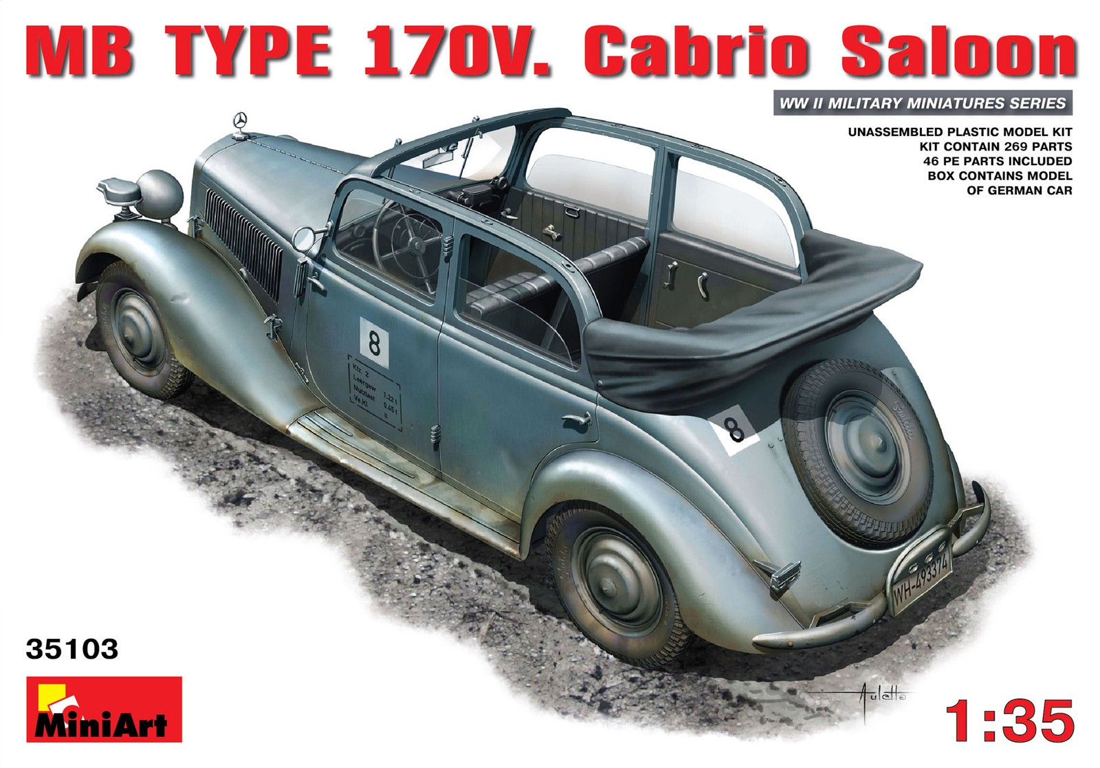 Miniart 35103 - 1:35 MB Type 170V. Cabrio Saloon