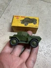 Vintage Dinky Toys 673 Scout Car With Driver Military W/ Original Box