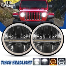 Für Jeep Wrangler JK CJ LJ TJ 7 Zoll LED Scheinwerfer Runde mit Hi/Low beam DRL