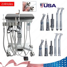 Portable Dental Mobile Delivery Unit System Air Compressor /Handpiece 4Holes 2H