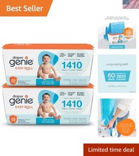 Effortless Disposal with 60 Easy Roll Bags  Ultimate Odor Control for Nurseries