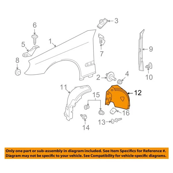 For 06-11 CLS-Class Sedan Front Splash Shield Inner Fender Liner Panel Left Side Foto 3 de 4