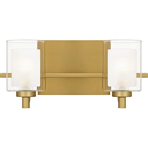 Brushed Gold  Bathroom Vanity Light from the Kolt Collection - Picture 1 of 5