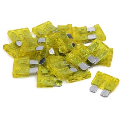 20 pcs 20 Amp Standard Blade Fuse, 20 A Automotive Fuse for Car Truck