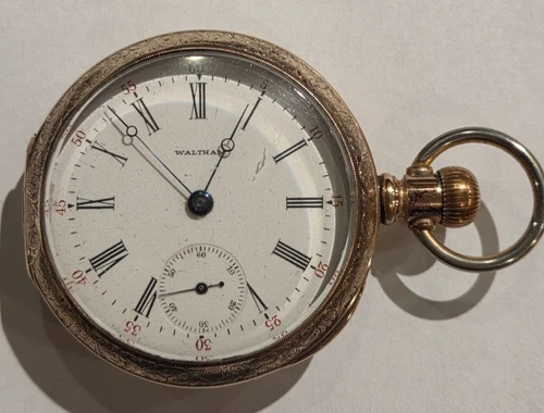 Antique 1899 WALTHAM Grade 820 Model 1883 18s 15j Pocket Watch Working!