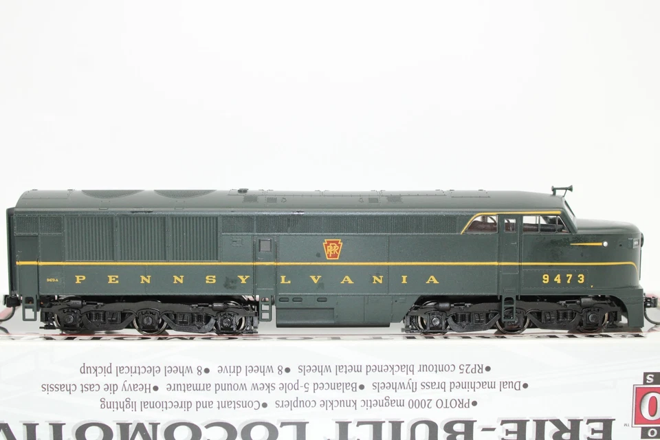 Proto HO Scale PRR Pennsylvania FM Erie Built Diesel Locomotive #9473 LN OB - Image 2 of 4