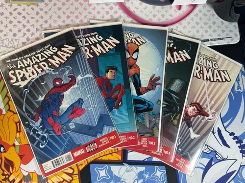The Amazing Spider-Man 700.1-5 Complete Lot Marvel Comics