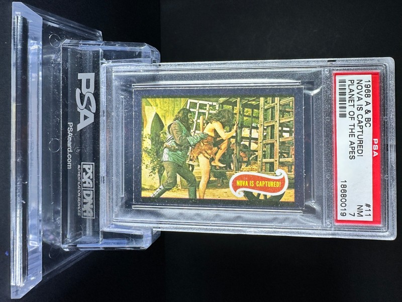 A&BC Planet of the Apes PSA 7 NOVA IS CAPTURED! #11 NEAR MINT-Vintage garno PSA