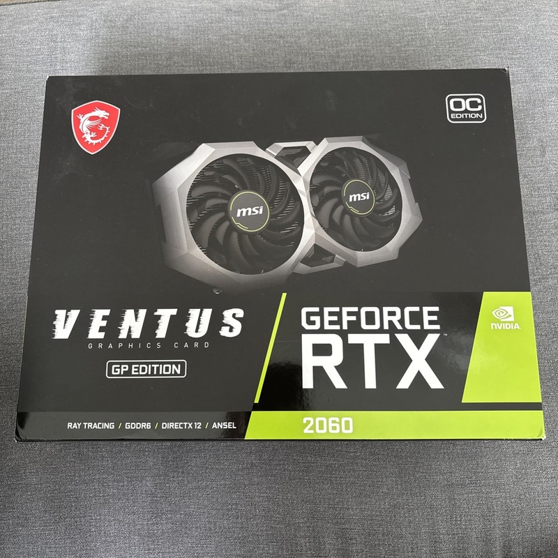MSI GeForce RTX 2060 VENTUS GP OC 6GB GDDR6 Graphics Card Tested Working