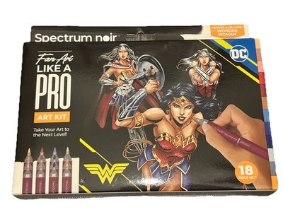 Spectrum Noir Fan Art Like A Pro Wonder Woman DC Comics 18-teiliges Set Neu in Box