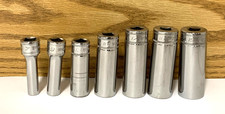 Snap-On 3/8" Drive 6-Point Metric Deep Socket, SFSM7, 9, 13, 16, 17, 18, 19  