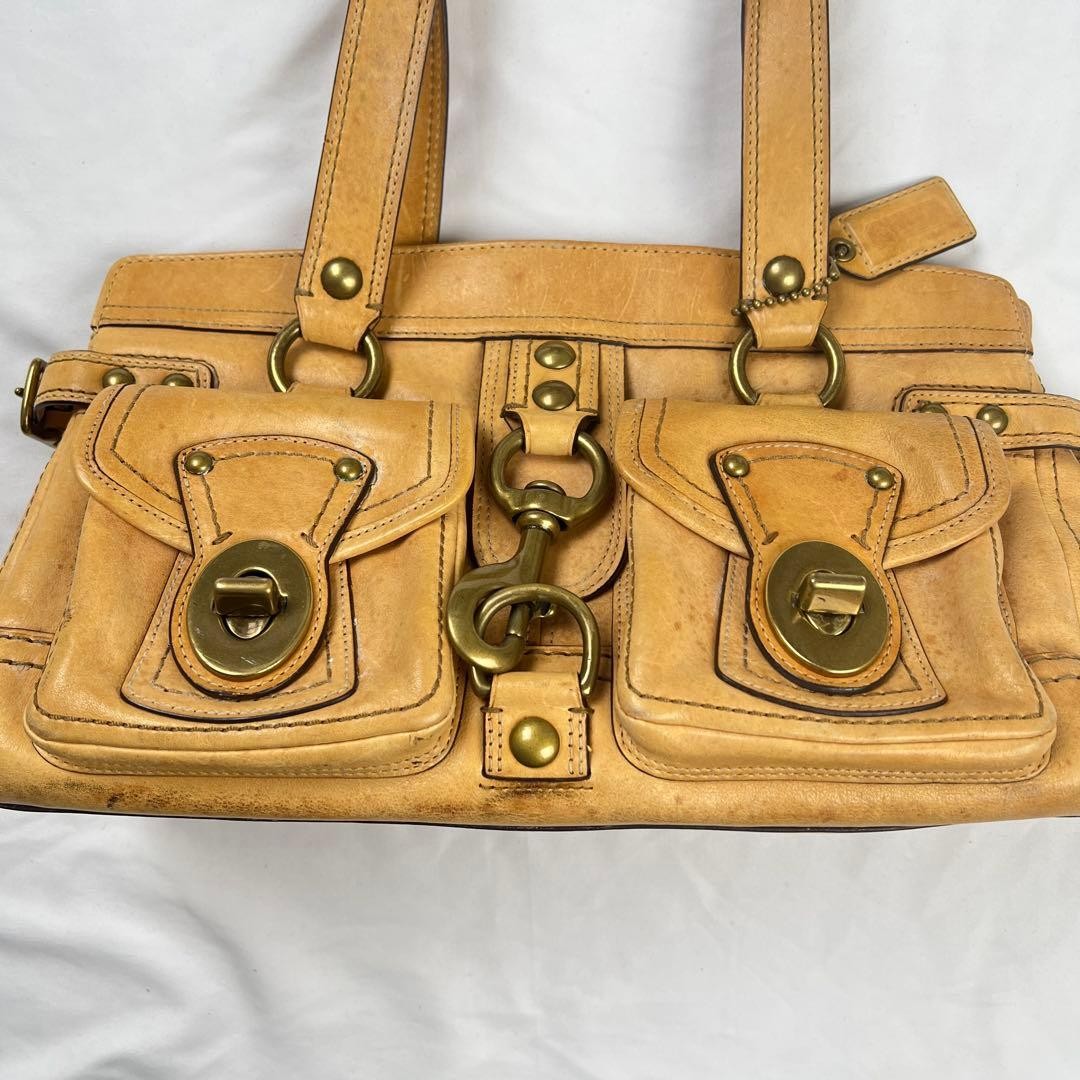 COACH 65th Anniversary Legacy Leather Satchel Bag 11130 Brown