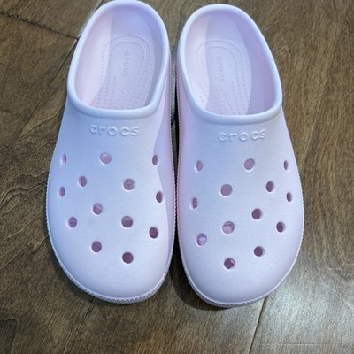 Crocs 211139 Pink Classic Low Profile Clog Sz Men's 5 Women's 7