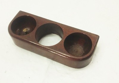 Vtg Victor Victrola phonograph record player cabinet wood Needle cup holder