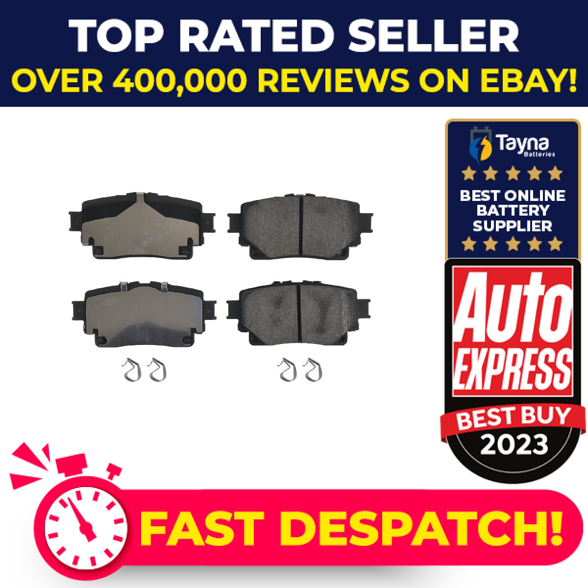 Brake Pads Set fits TOYOTA HIGHLANDER 2.5 Rear 2019 on A25A-FXS Blue Print New