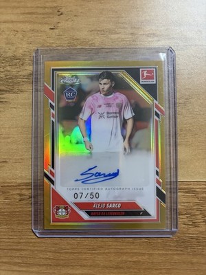 Topps Bundesliga Chrome 2025/26 # Alejo Sarco # BA-ASA # Autogramm Auto /50