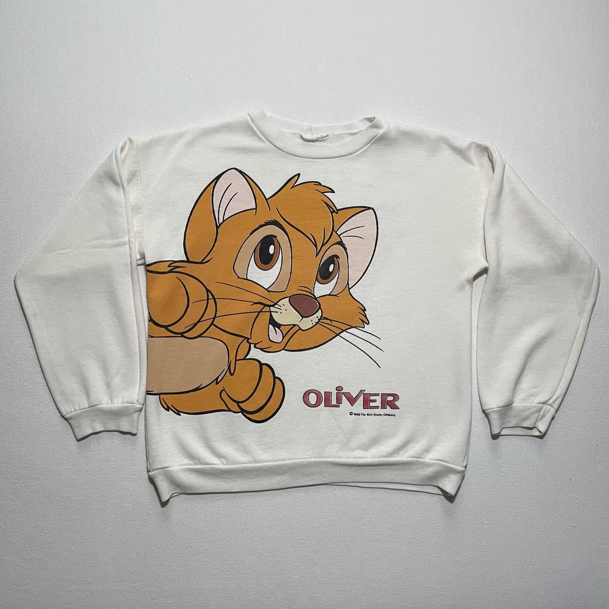 Vintage Disney Oliver & Company Sweatshirt Mens Small Movie
