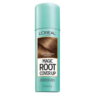 L'Oreal Magic Root Cover Up Gray Hair Spray Light Golden Brown 2 oz