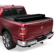 Soft Quad Tonneau Cover For 09-26 Dodge Ram 1500 5.7ft Fleetside No Ram Box