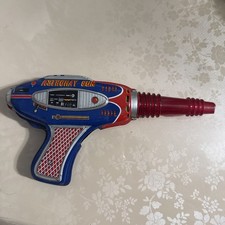 Vintage Tin Litho Space Friction Astroray, Cosmic Gun Toy MTU Korea AS IS
