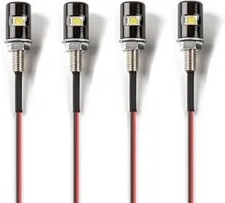 4pcs License Plate Light License Tag Screw Bolt Lamp 12v White Led B Size 4 4pcs License Plate Light License Tag Screw Bolt Lamp 12v White Led B Size 4