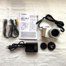 Olympus PEN E-PL1 White with14-42mm Lens Kit Mirrorless Camera