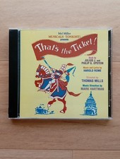 That's The Ticket - Original New York Cast (CD, 2002) Mark Hartman Bruce Yeko