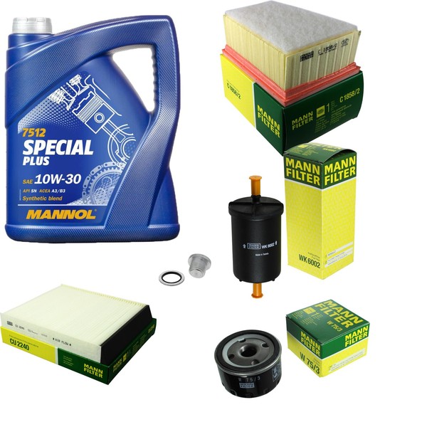 Mann Inspektionspaket 5L Mannol Special Plus 10W-30 FüR Renault ScéNic I-image