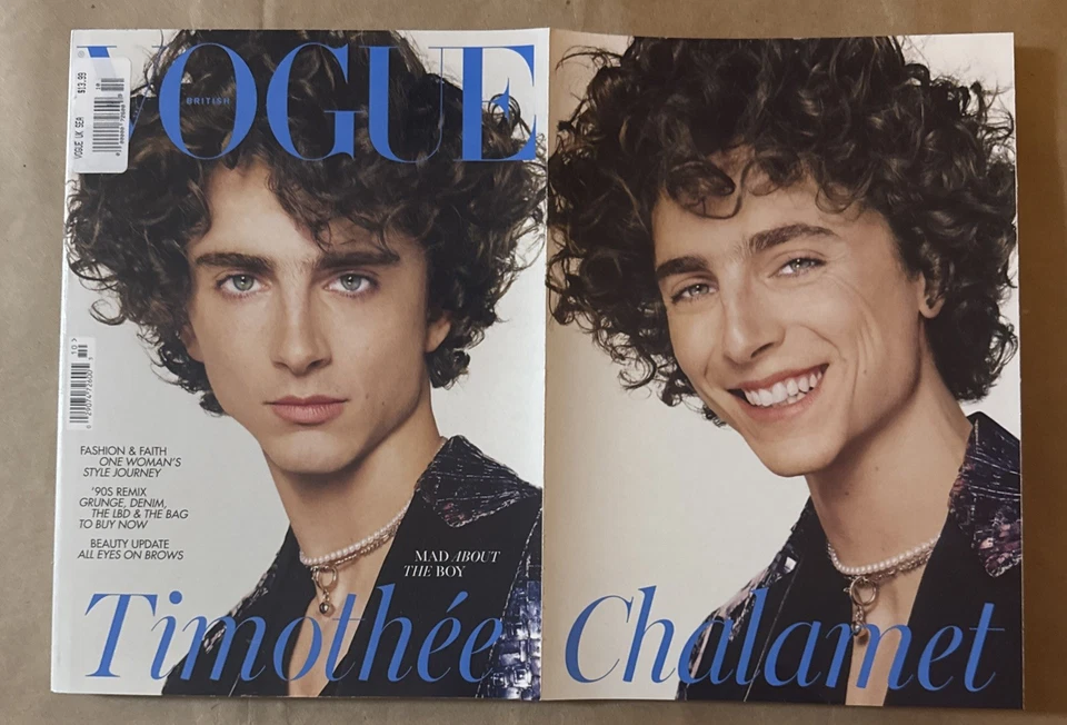 British Vogue Magazine October 2022 Timothee Chalamet - Image 2 of 4
