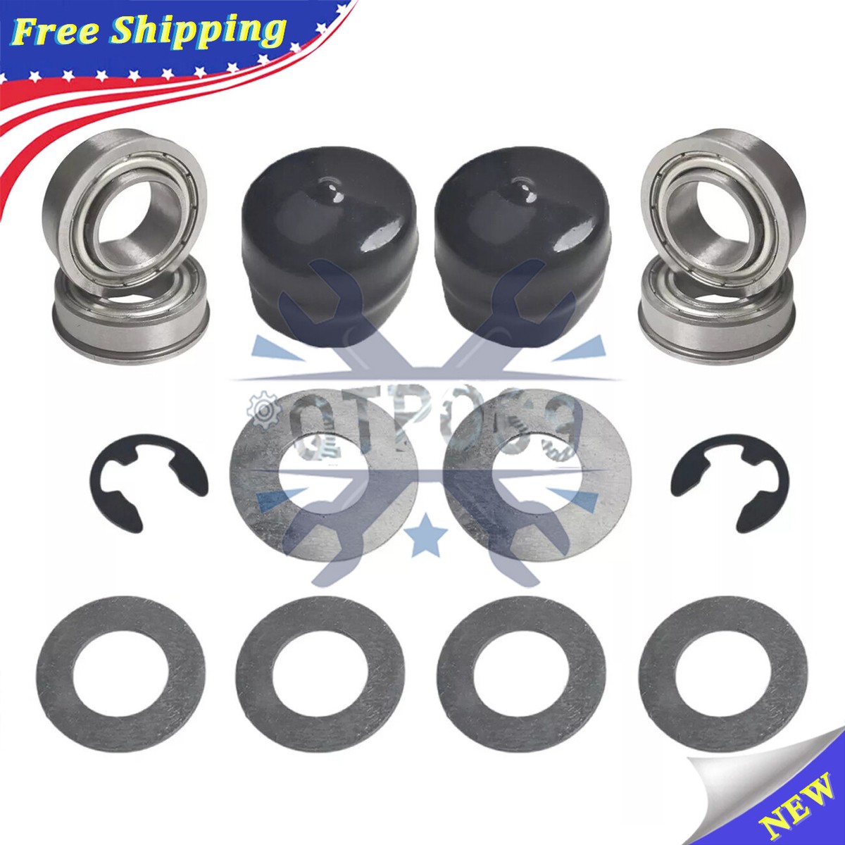 John Deere La145 Front Tires Front Wheel Bearing Kit For John Deere ...