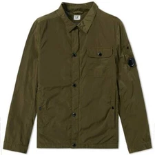 🆕️New C.P. COMPANY Olive Green GOGGLE Sleeve CHROME UTILITY MILITARY JACKET M