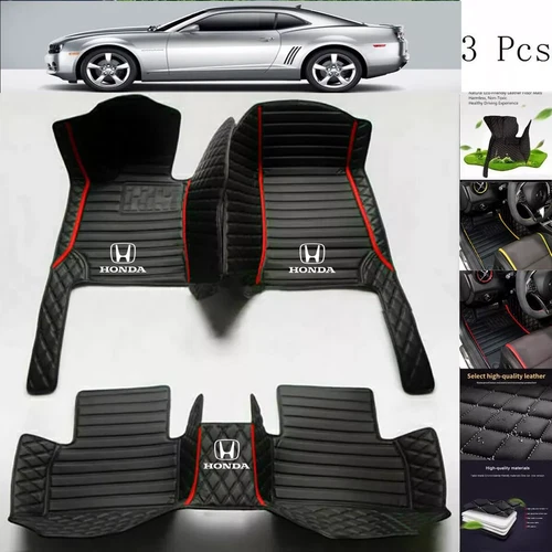 For Honda All Models Waterproof Custom Car Floor Mats Front & Rear Carpet Liner - Picture 8 of 44