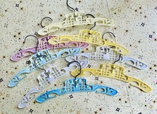 LOT Of Vintage 1950-1960s Baby Child Clothing Hangers Pink Blue Nursery Antique