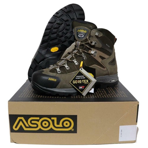 Asolo Flame GV Hiking Boots GoreTex + Vibram Cortex / Brown Sz 8.5