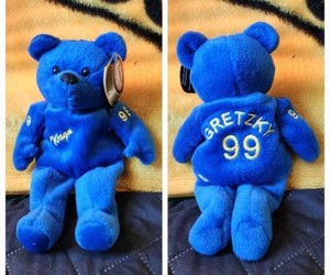 Wayne Gretzky #99 Salvino's Bammers Plush Bear Edmonton Oilers 1999