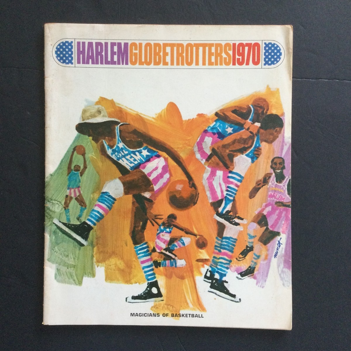 趣味 HARLEM GLOBETROTTERS 70th Anniversary Signed Harlem Globetrotters 70th Anniversary Magazine. The