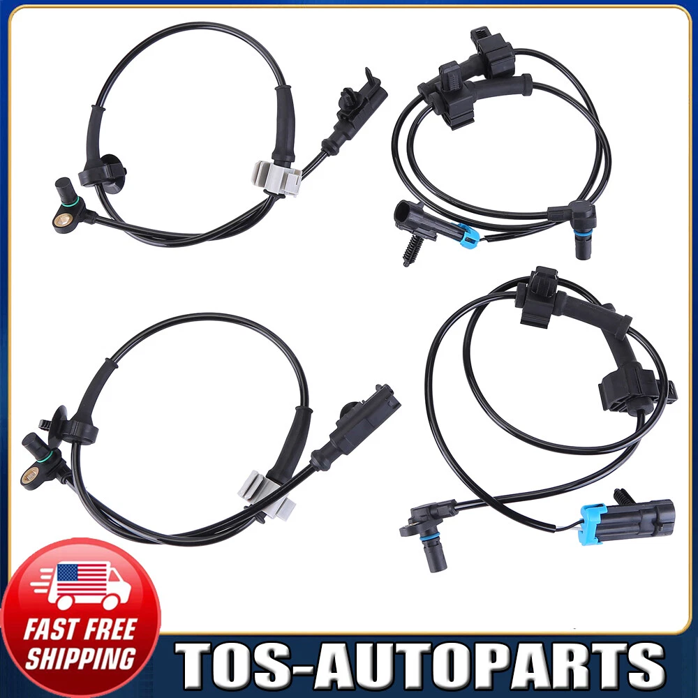 4x Front & Rear ABS Wheel Speed Sensor for Chevy Silverado