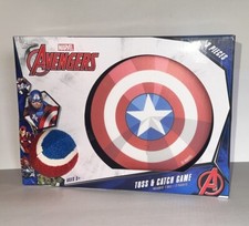 Marvel Avengers Toss  Catch Game 3piece Set - 2 Paddles And Ball Ages 3 New