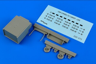 MW22 AEROBONUS 320075 USAF 2-WHEEL TILT CABINET - LATE 1/32 ACCESSORIES