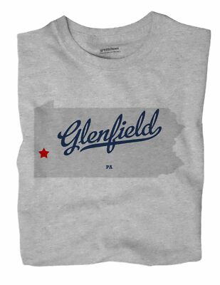 Glenfield Pennsylvania PA T-Shirt MAP