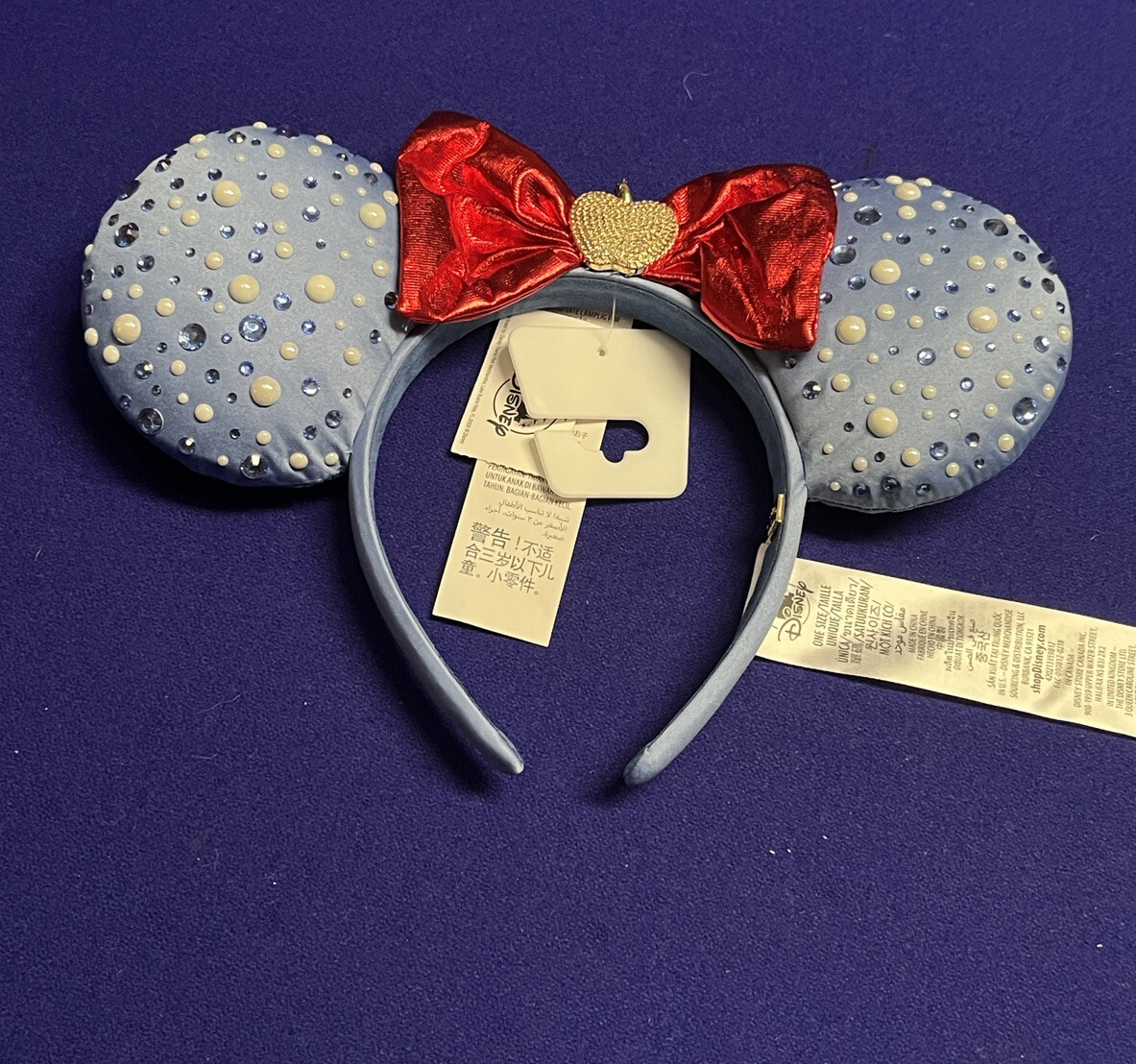 2022 Disney Parks BaubleBar D23‎ Snow White Minnie Ear Headband Two Holiday Ear Headbands Arrive at Walt Disney World - WDW  main image 3